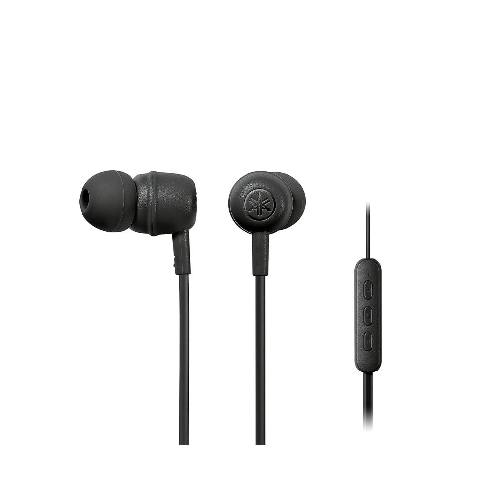 YAMAHA EP-E30A Wireless Bluetooth in Ear Neckband Headphone with Mic for Phone Call, Listening Care (Black)