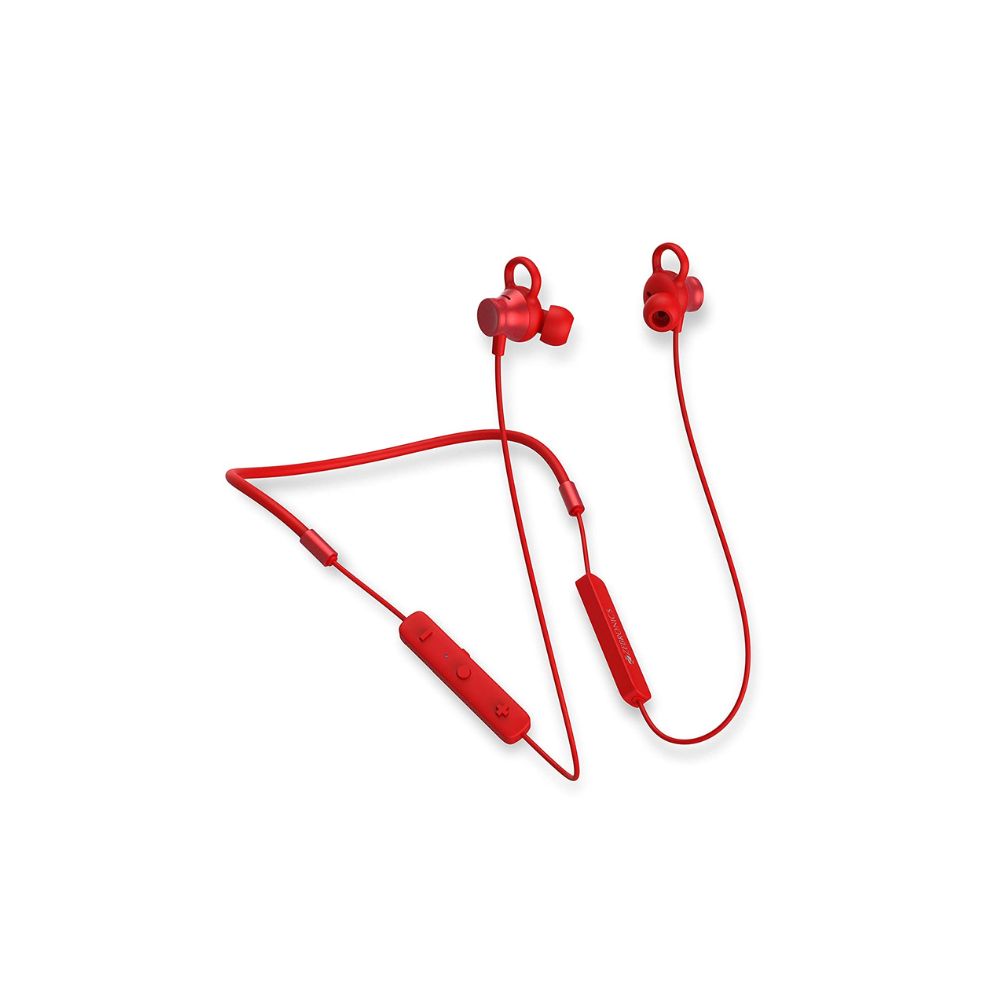 Zebronics Zeb Yoga 101 (Red) Wireless Neckband Earphone with 10mm Neodymium Driver-(Red)