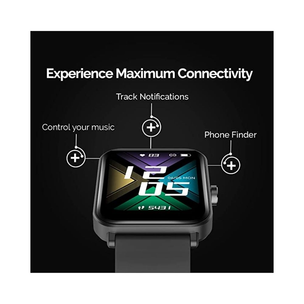 GOQii Smart Vital MAX SpO2 1.69'' HD Full Touch, Smart Notification Waterproof Smart Watch