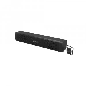 Portronics in Tune 2 6W Portable USB Wired Speaker for Laptop/Desktop Sound, Black - Without Light