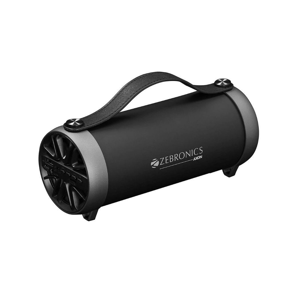 Zebronics ZEB-AXON Wireless Bluetooth 10W Barrel Finish Portable Speaker (Black)