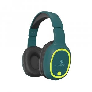 ZEBRONICS Zeb-Thunder Bluetooth Wireless On Ear Headphone FM, mSD, 9 hrs Playback with Mic-(Teal Green)
