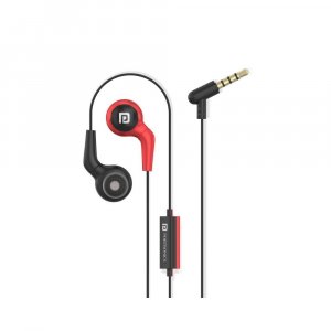 Portronics Conch 70 in-Ear Wired Earphone with Mic, 3.5mm Audio Jack(Red)