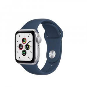 Apple Watch Series SE GPS - 40 mm Silver Aluminum Case with Abyss Blue Sport Band