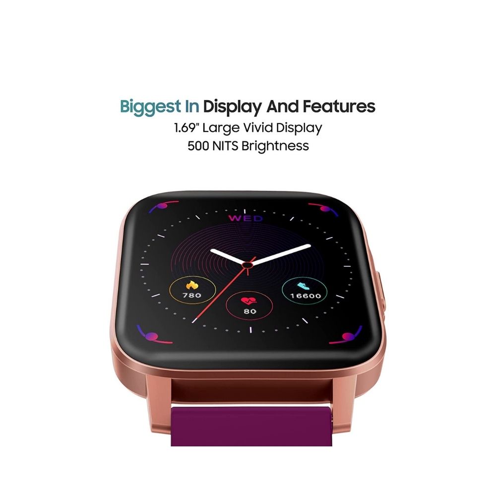 TAGG Verve NEO Smartwatch, 1.69'' Large Display with 10 Days Battery Life - Rose Gold, Standard