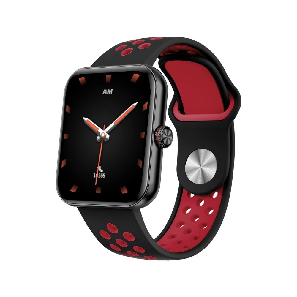 Crossbeats Ignite S3 Bluetooth Calling & Spo2 Smartwatch AI Voice Assistant, 1.7” HD IPS Display & Ultra-Thin Metal Body - Sporty Red