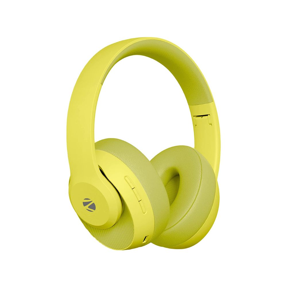 ZEBRONICS Zeb-DUKE1 Wireless Bluetooth 5.0 Over Ear Headphone with Voice Assistant-(Green)
