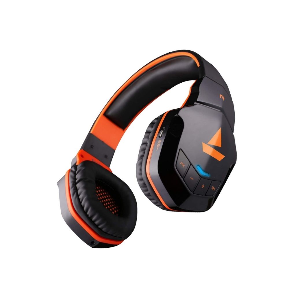 boAt Rockerz 518 Bluetooth On-Ear Headphone with Mic(Molten Orange)