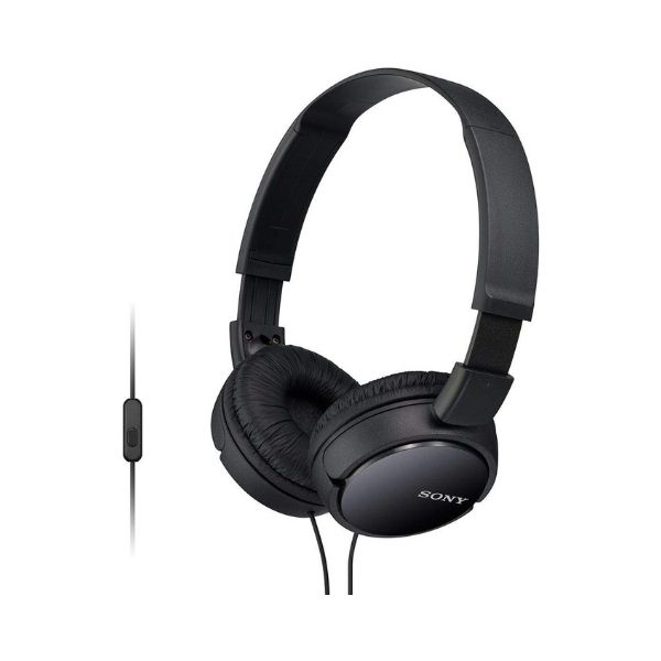 Sony MDR-ZX110AP Wired On-Ear Headphones  (Black)