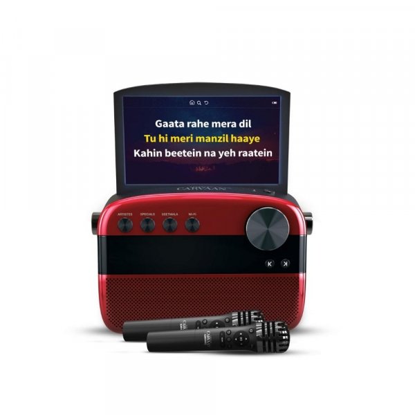Saregama Carvaan Karaoke Wireless Bluetooth  Speaker (Metallic Red)