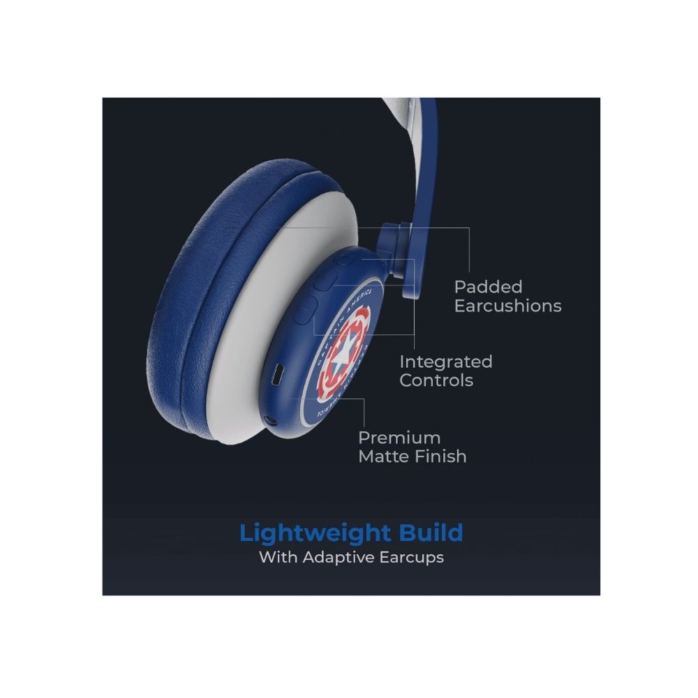 boAt Rockerz 450 Captain America Edition On-Ear Headphone(Mavel series)
