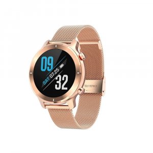 French Connection R4 Series smartwatch with Full Touch HD Screen - Rose Gold (Mesh)