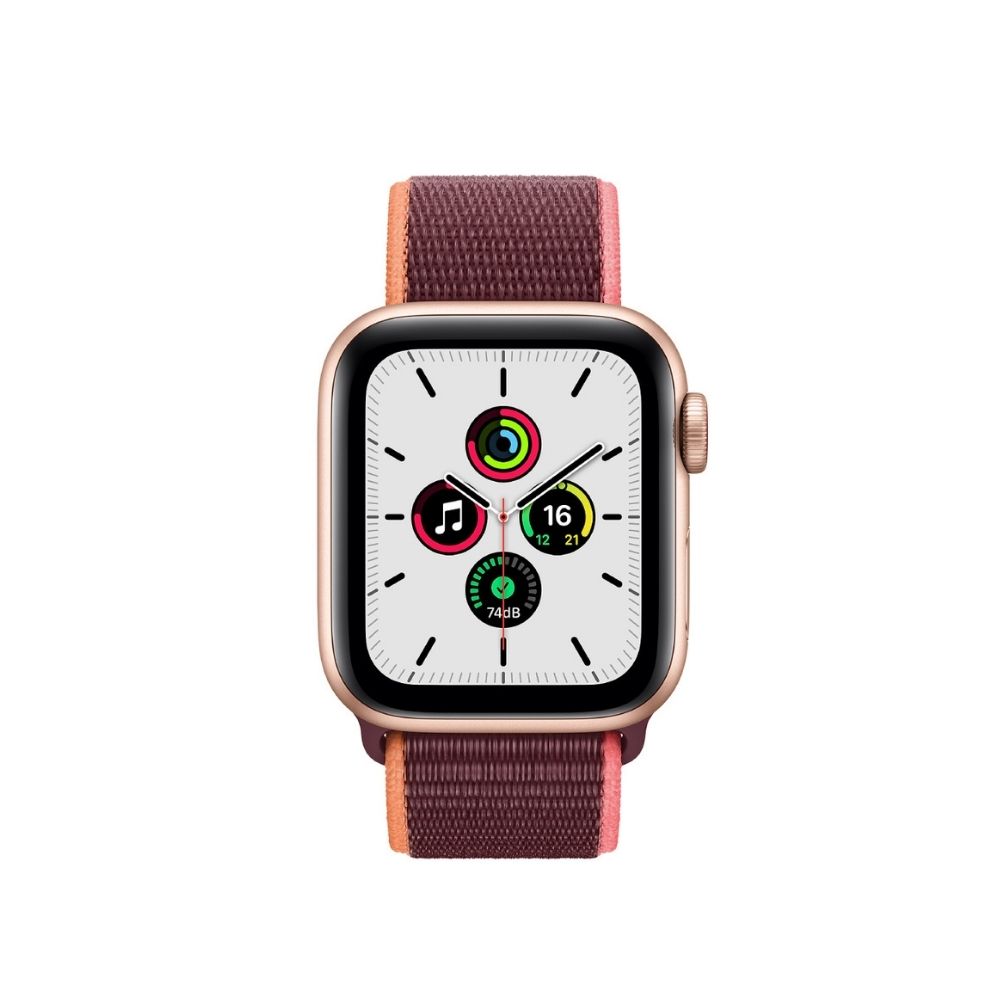 Apple Watch SE MYEY2HN/A GPS + Cellular 44 mm Gold Aluminum Dial Smart Watch (Plum)