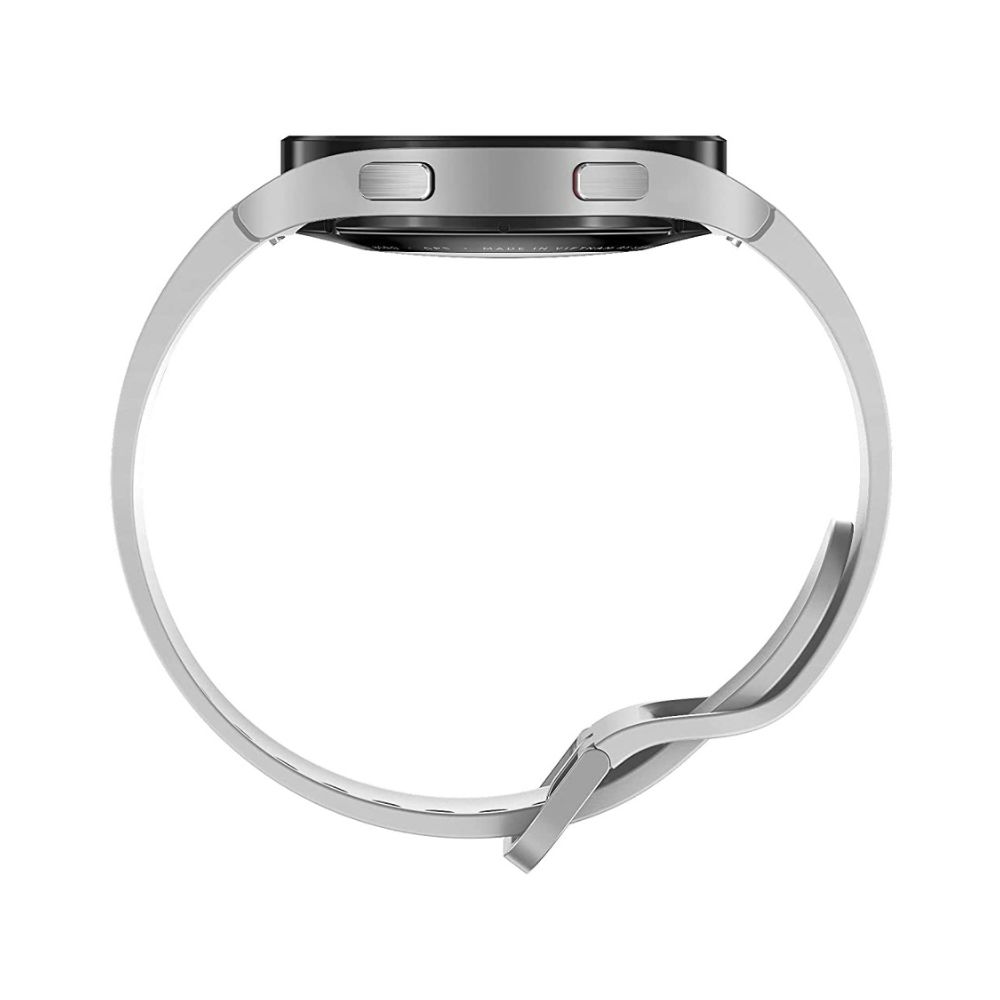 Samsung Galaxy Watch4 LTE (4.4cm) Smartwatch (Silver Strap, Free Size)