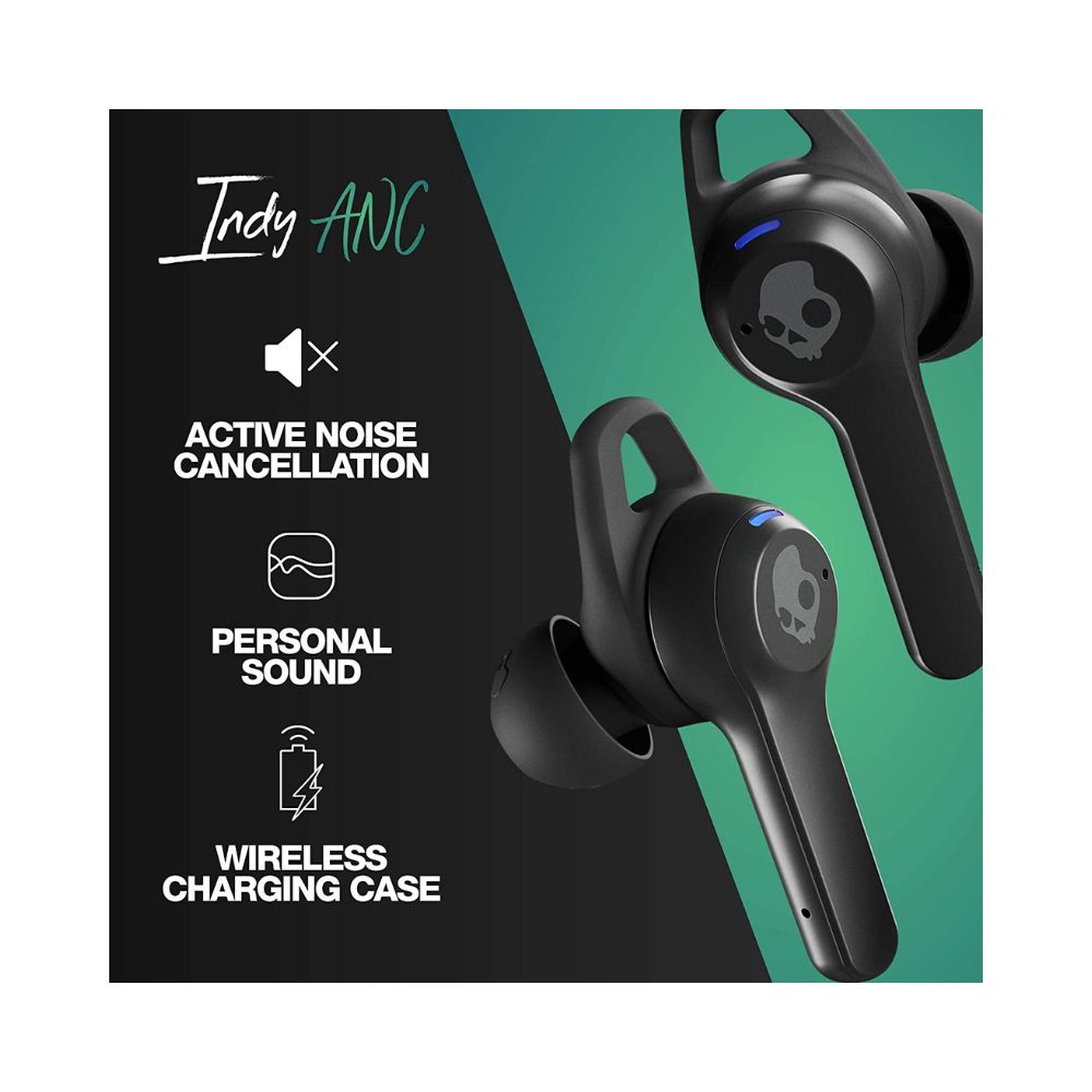 Skullcandy Indy S2Iyw-N740 Bluetooth Truly Wireless In Ear Earbuds With Microphone-(Black)