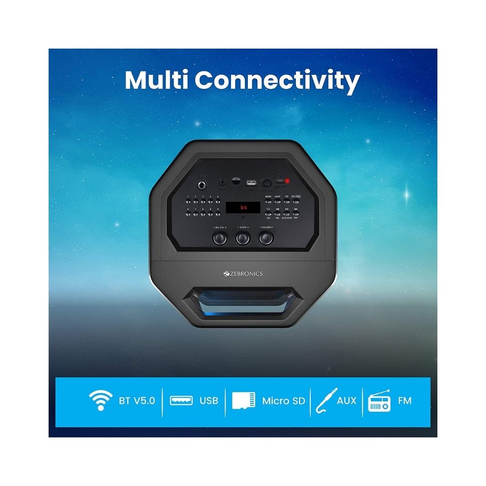 Zebronics Space Deck Pro 40 W Bluetooth Home Audio Speaker (Black, Mono Channel)