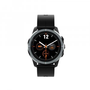 TAGG Kronos II Smartwatch with 1.32&quot; Large Crystal HD Display - Silver Black