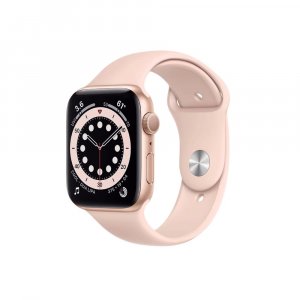 Apple Watch Series 6 GPS M00E3HN/A 44 mm Gold Aluminium Case with Pink Sand Sport Band