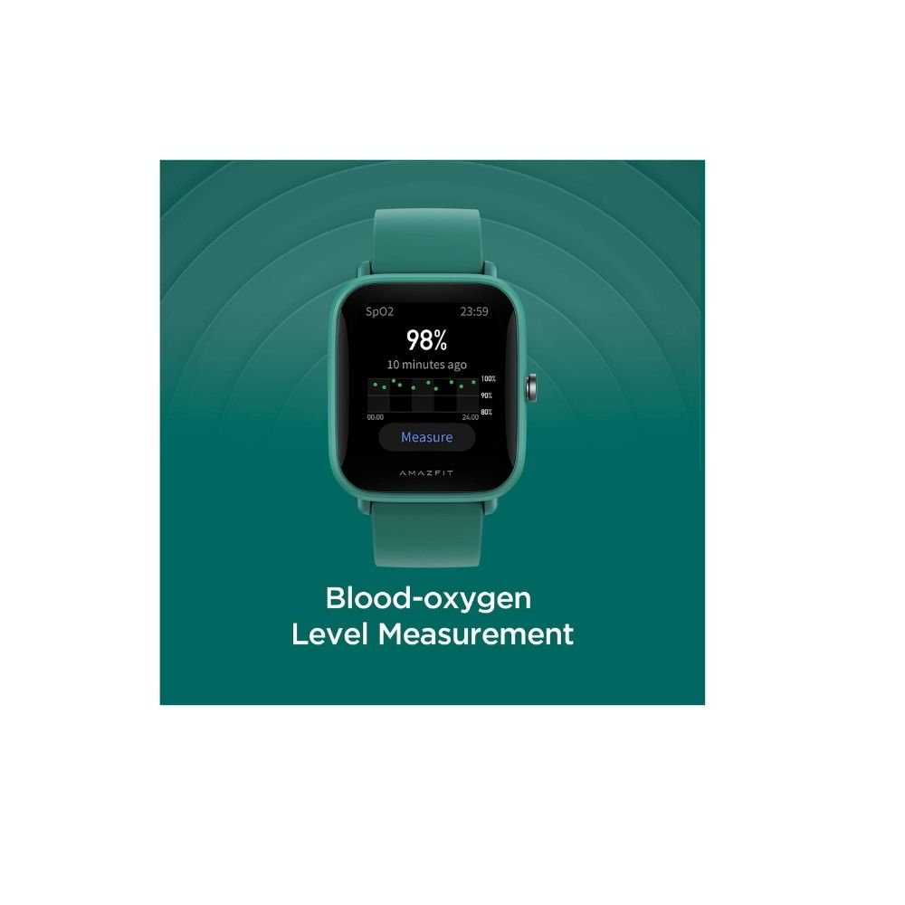 Huami Amazfit Bip U Smartwatch  (pantone green Strap, Regular)