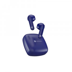 Portronics Harmonics Twins S2 Wireless Sports Earbuds Bluetooth 5.0 I Voice Assistant I 20 Hrs Playtime with Case I Type C Charging (Blue)