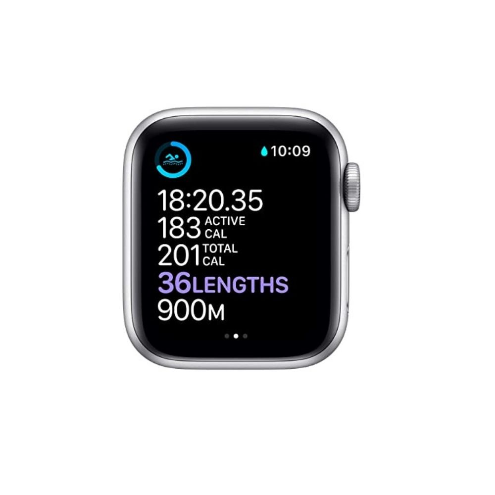 Apple  Watch Series 6 GPS MG283HN/A 40 mm Silver Aluminum Case with White Sport Band