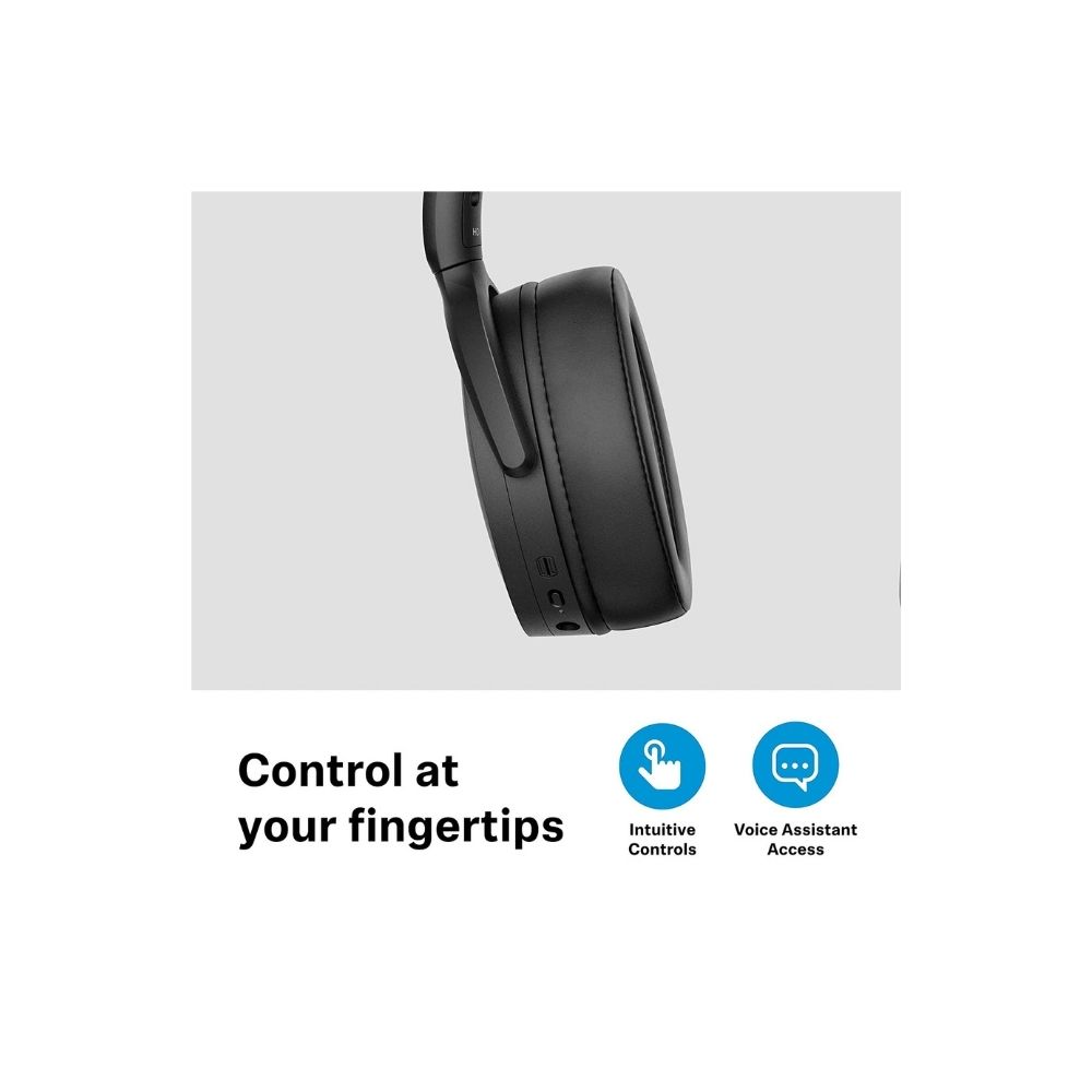 Sennheiser HD 450BT Wireless Bluetooth Over The Ear Headphone with Mic (Black)