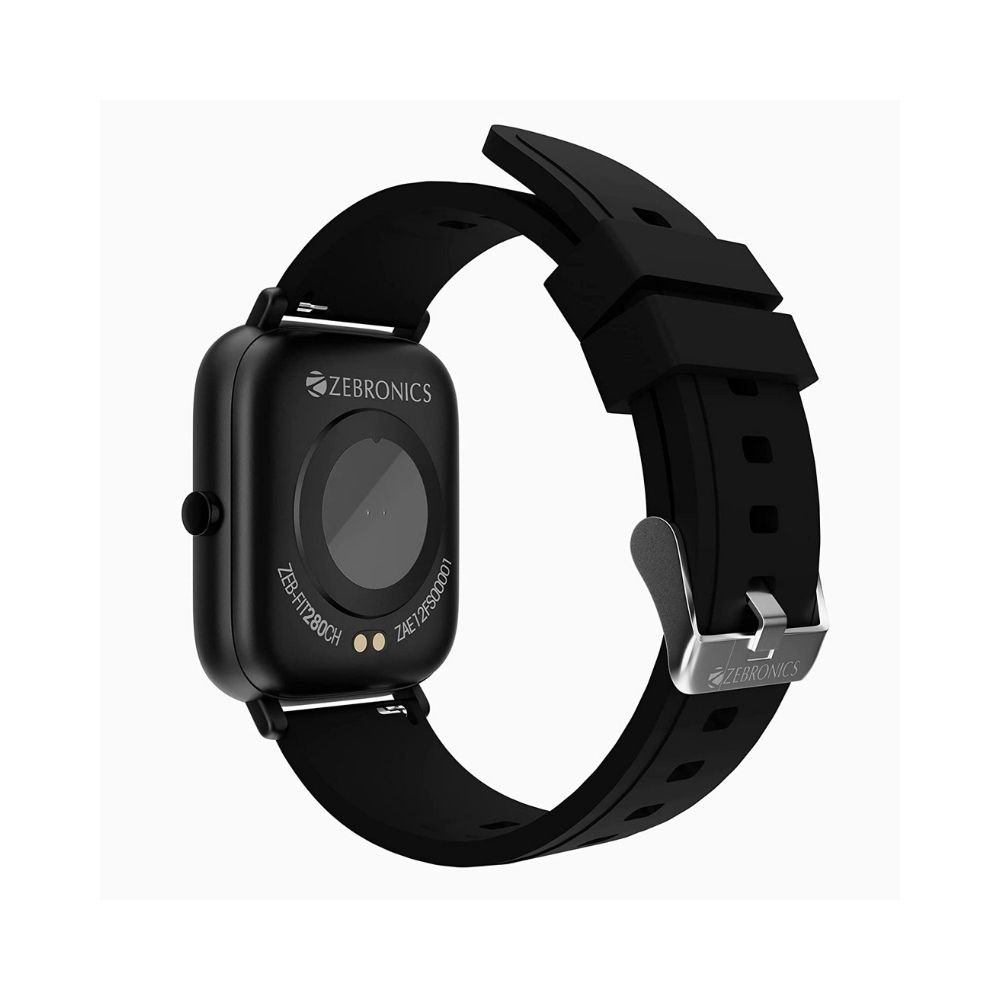 Zebronics ZEB-FIT280CH Smart Watch with Screen Size 3.55cm (1.39inch) 12 Sports Modes, IP68 Waterproof - (Black)