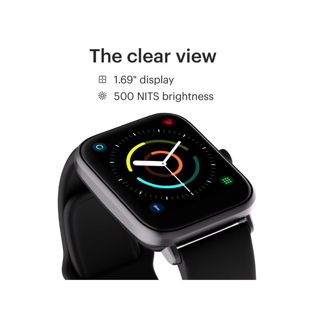 Noise ColorFit Pro 3 Alpha Bluetooth Calling Smart Watch with Alexa Built-in, Fast Charging (Jet Black)