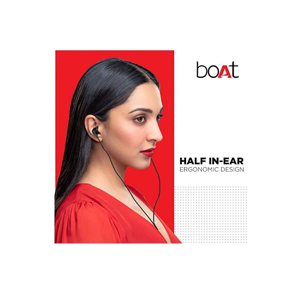 boAt Bassheads 104 in Ear Wired Earphones(Black)
