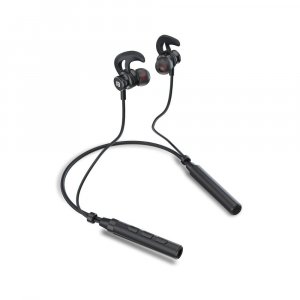 Portronics Harmonics 222 HD Stereo Wireless Bluetooth 5.0 Sports Headset with High Bass-(Black)