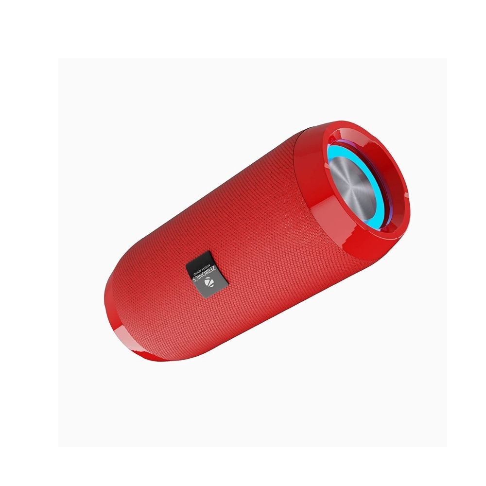Zebronics Zeb Action with RGB Lights 10 W Bluetooth Speaker (Red, Stereo Channel)