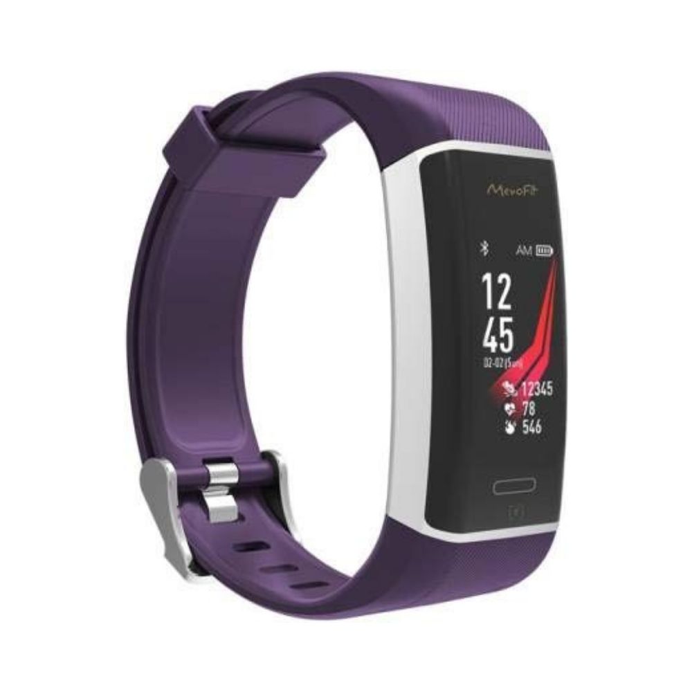 MevoFit Run Fitness Band, Fitness Smartwatch and Activity Tracker for Men & Women (Purple)
