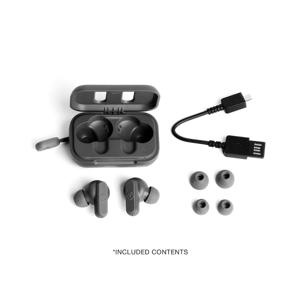 Skullcandy Dime Bluetooth Truly Wireless In Ear Earbuds With Mic-(Chill Grey)