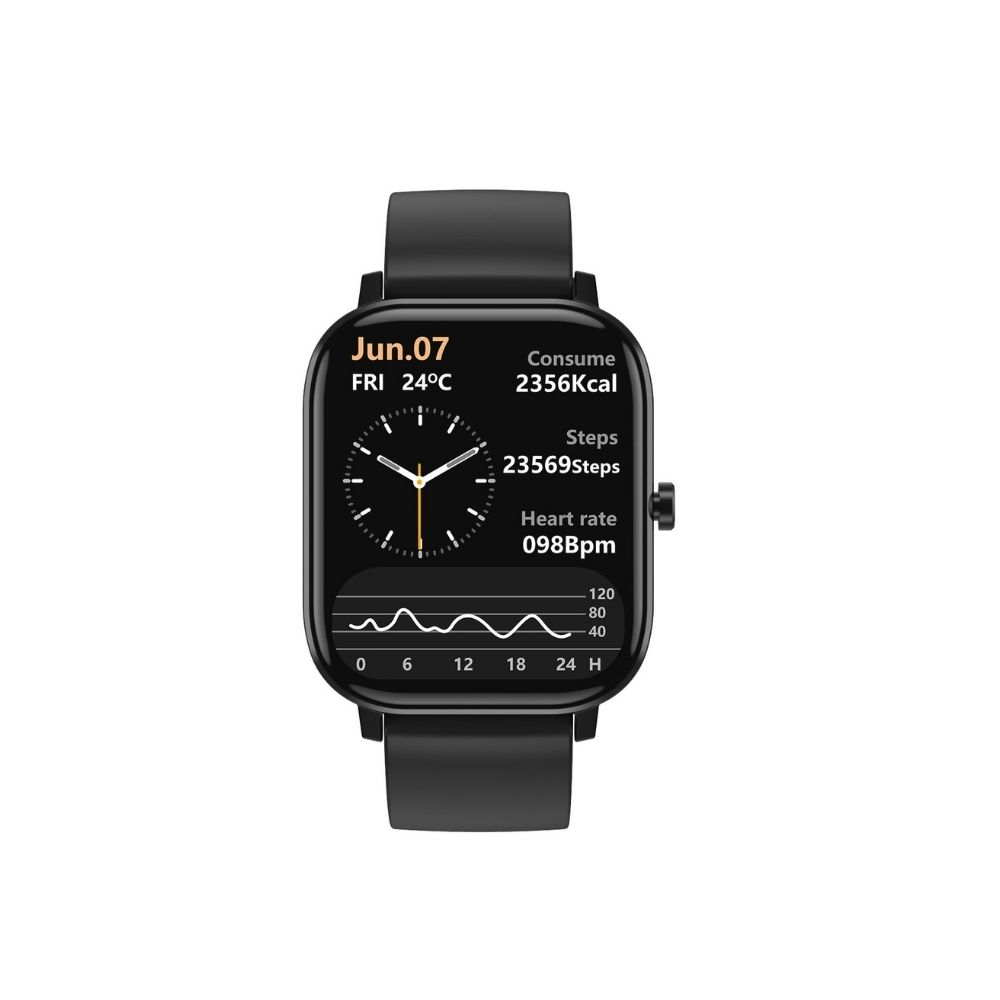 Inbase Urban Lyf Smartwatch  (Black Strap, 1.75)