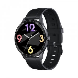 Zebronics Zeb-FIT3220CH Smart Fitness Watch with Full Touch TFT Round Display - (Black Rim + Black Strap)