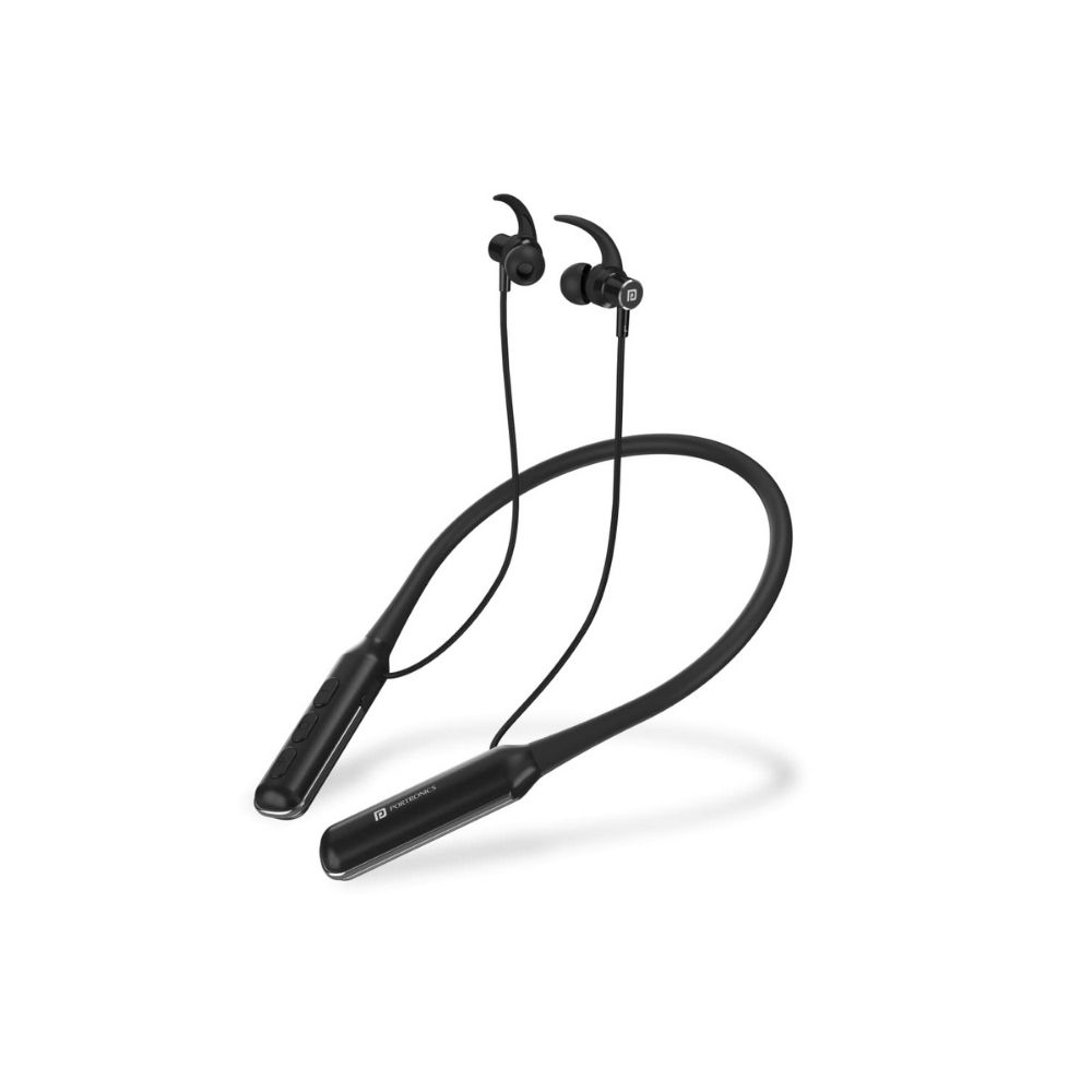 Portronics Harmonics 250 Wireless Bluetooth Headset with 60 Hrs Playtime in 2 Hrs Charging-(Black)