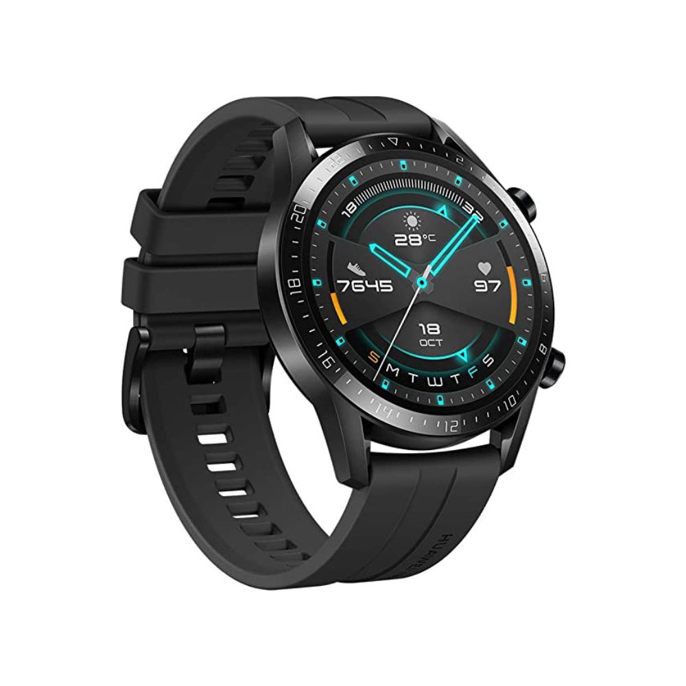 Huawei GT 2 Sport Bluetooth Watch- Matte Black (2 Weeks Battery Life_Wireless_5ATM)