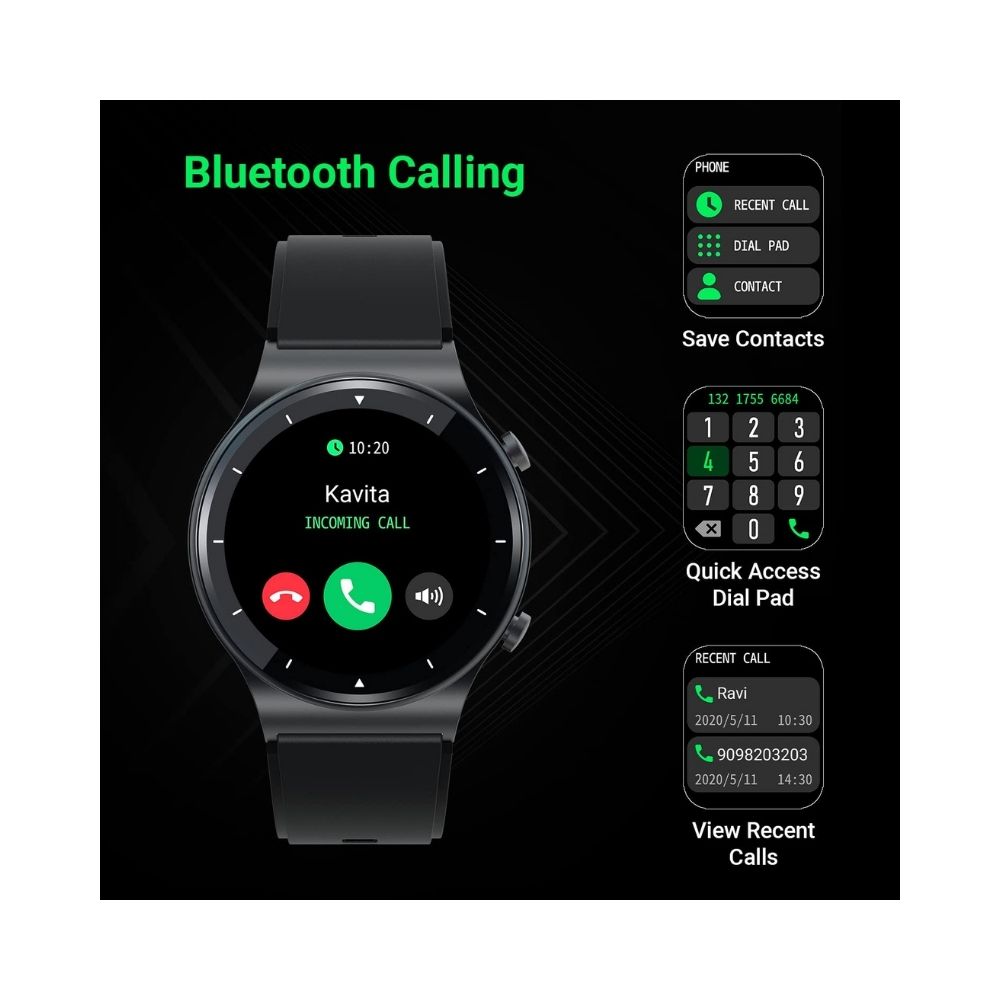 Fire-Boltt 360 Pro Bluetooth Calling Smart Watch(Tarnish Black)