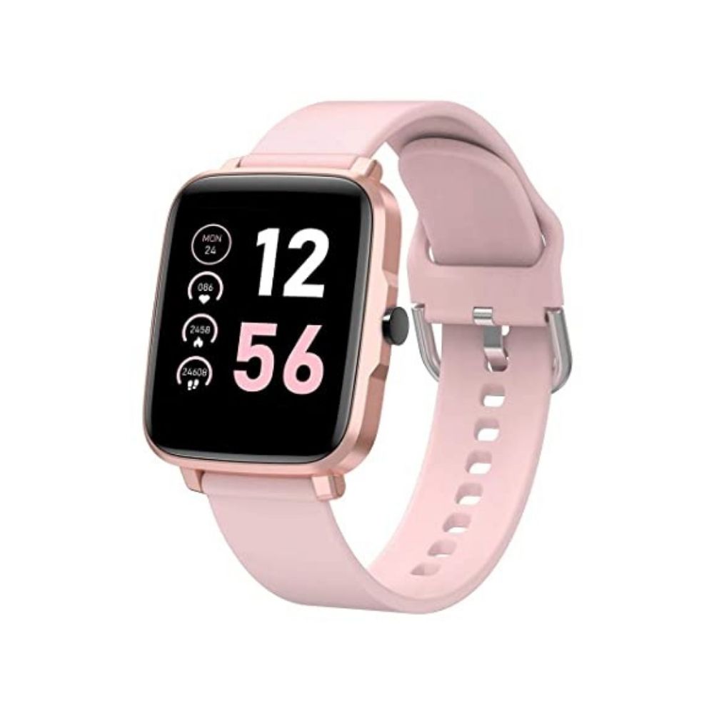 BFIT Gen B1 Touchscreen Unisex Stainless Steel case smartwatch with HRM (Pink)