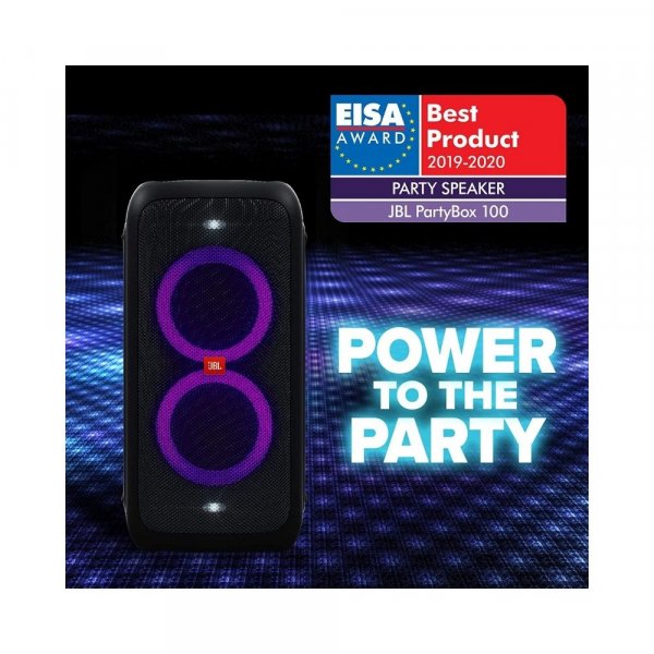 JBL PartyBox 100 by Harman Portable Bluetooth Party Speaker with Bass Boost and Dynamic Light Show (160 Watts, Black)