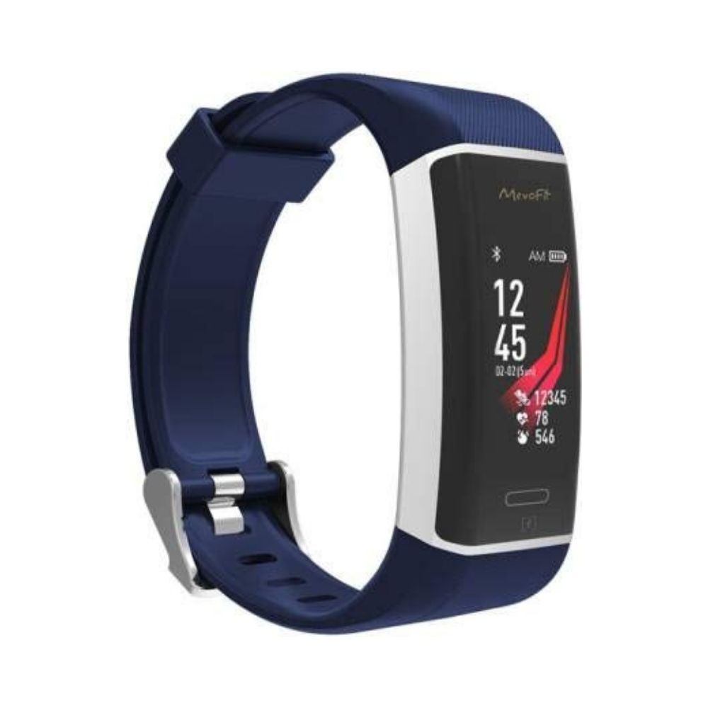 MevoFit Run Fitness Band, Fitness Smartwatch and Activity Tracker for Men & Women (Blue)