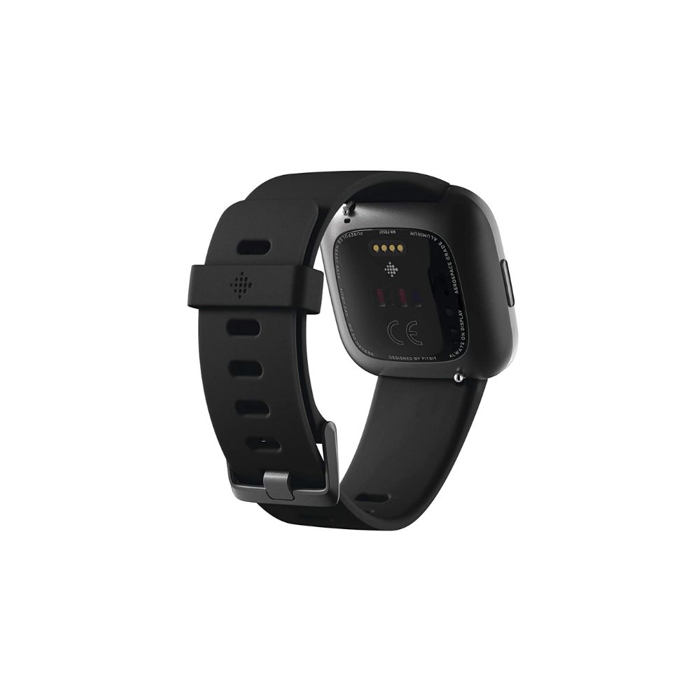 Fitbit FB507BKBK Versa 2 Health & Fitness Smartwatch One Size (S & L Bands Included) (Black/Carbon)