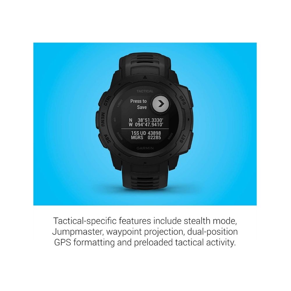 Garmin Instinct Tactical Graphite Carbon-Graphite Watch