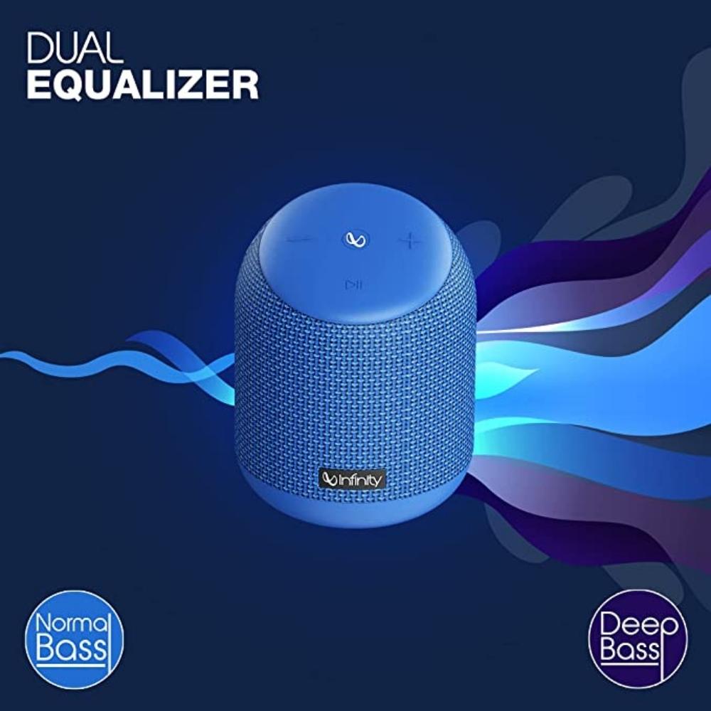 Infinity by Harman CLUBZ 250 Dual EQ Deep Bass 15W Portable Waterproof Wireless Speaker (Blue)