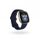 Fitbit Versa 3 Health &amp; Fitness Smartwatch, Midnight Blue/Gold, One Size (S &amp; L Bands Included)