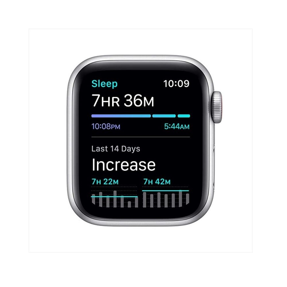 Apple Watch SE (GPS + Cellular,MYEF2HN/A 40mm) - Silver Aluminium Case with White Sport Band