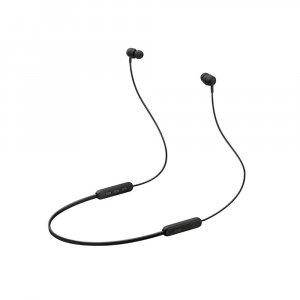 YAMAHA EP-E30A Wireless Bluetooth in Ear Neckband Headphone with Mic for Phone Call, Listening Care (Black)
