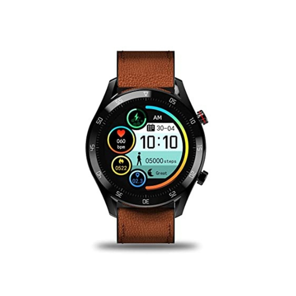 Gionee STYLFIT GSW8 Smartwatch with Bluetooth Calling and Music(Sienna Brown), Regular