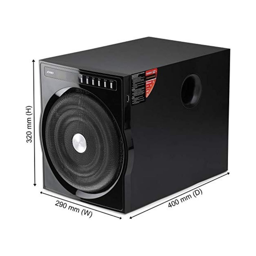 F&D F6000X Powerful 135W Bluetooth Home Audio Speaker & Home Theater System (5.1, Black)