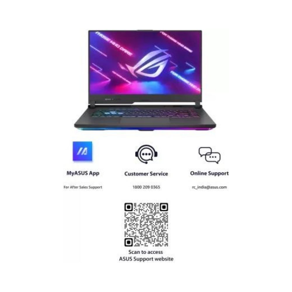 ASUS ROG Strix G15 Ryzen 9 Octa Core 5900HX - (16 GB/512 GB SSD/Windows 10 Home/4 GB Graphics/NVIDIA GeForce RTX 3050 Ti/144 Hz) G513QE-HN166TS Gaming Laptop(Eclipse Gray)